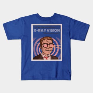 Funny Vintage "X-Ray Vision: What's Inside Is Uglier!" 50s Parody Kids T-Shirt